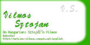 vilmos sztojan business card
